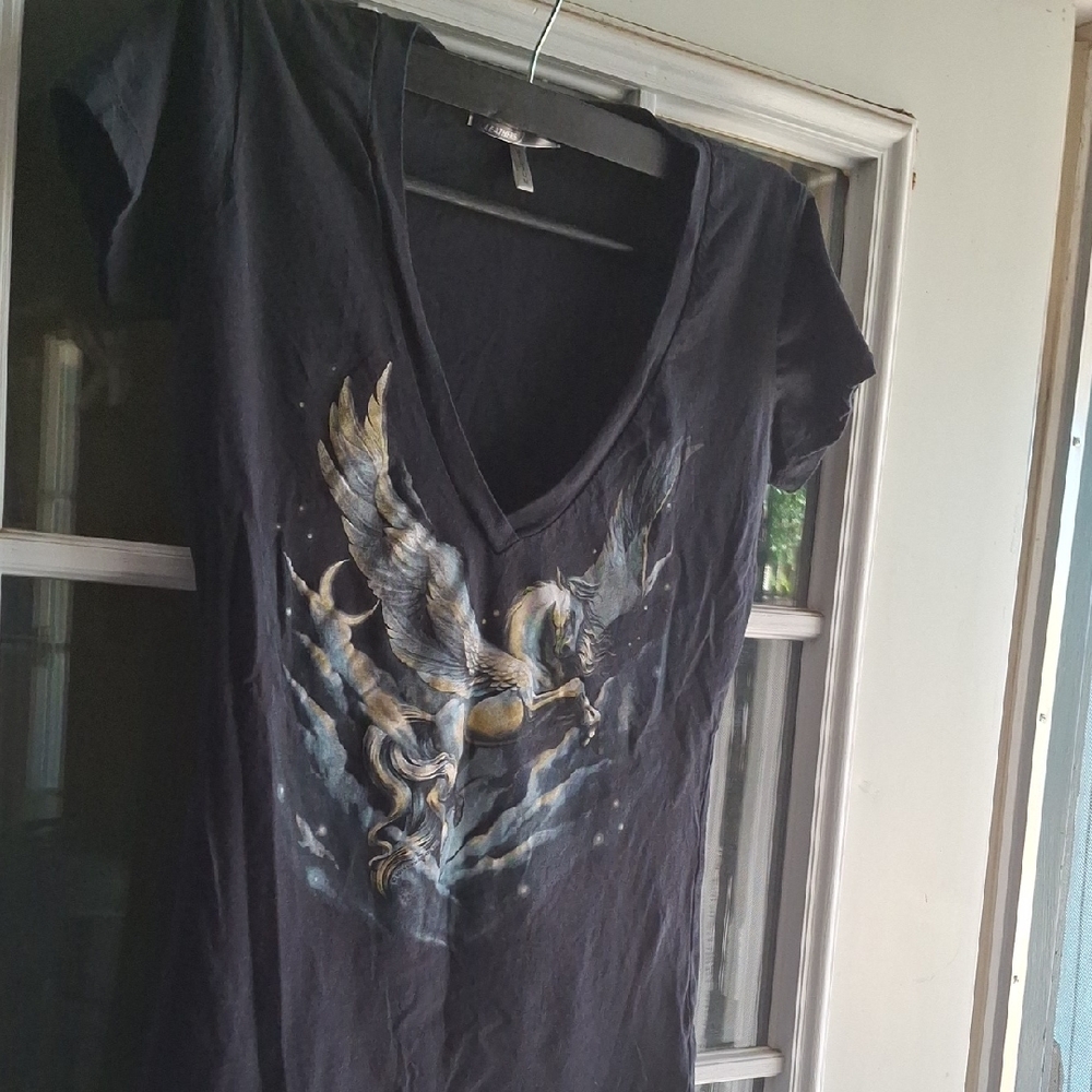 Black Graphic Short Sleeve Tee